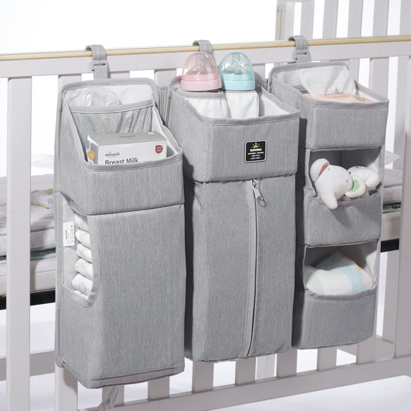 Rebrilliant Luvada Hanging Diaper Caddy Crib Diaper Organizer Wayfair